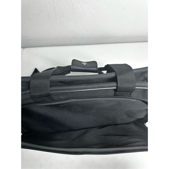 Luro Black Computer Laptop Bag with Handle and Strap - Picture 9 of 11